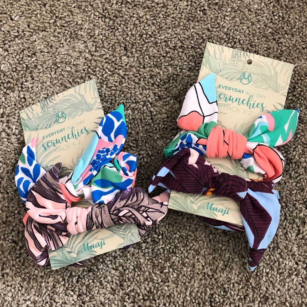 Maaji NWT scrunchies 2 pack
